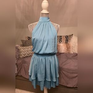 Halter Neck Mini-Dress